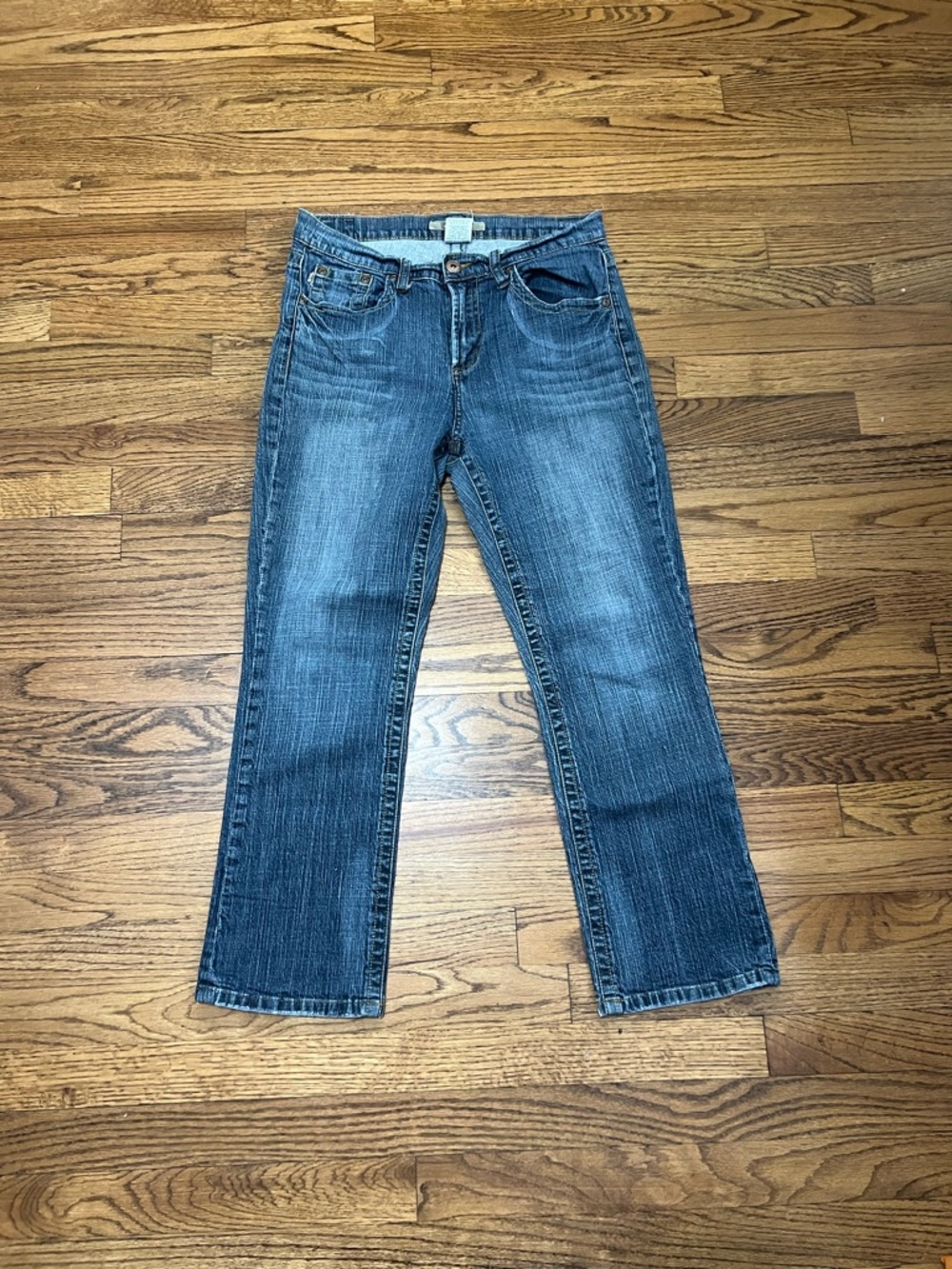 Z. Cavaricci Women’s Straight Leg Jeans in Medium Blue Wash